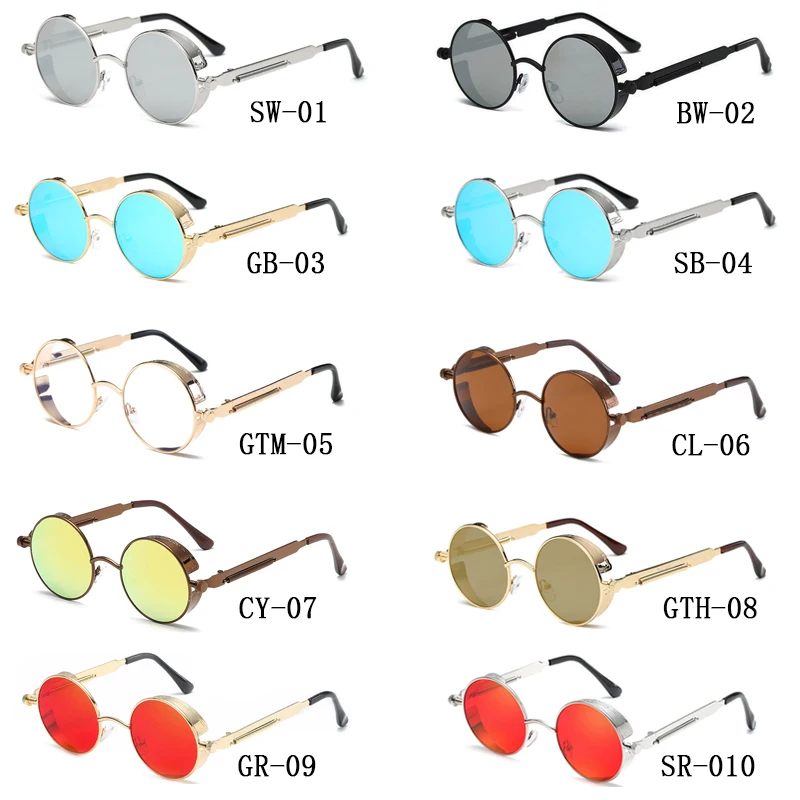 Round Metal Cycling Eyewear Protective Antifog Glasses Work Men Safety Welding Brand Designer Retro Vintage UV400 | Спорт и