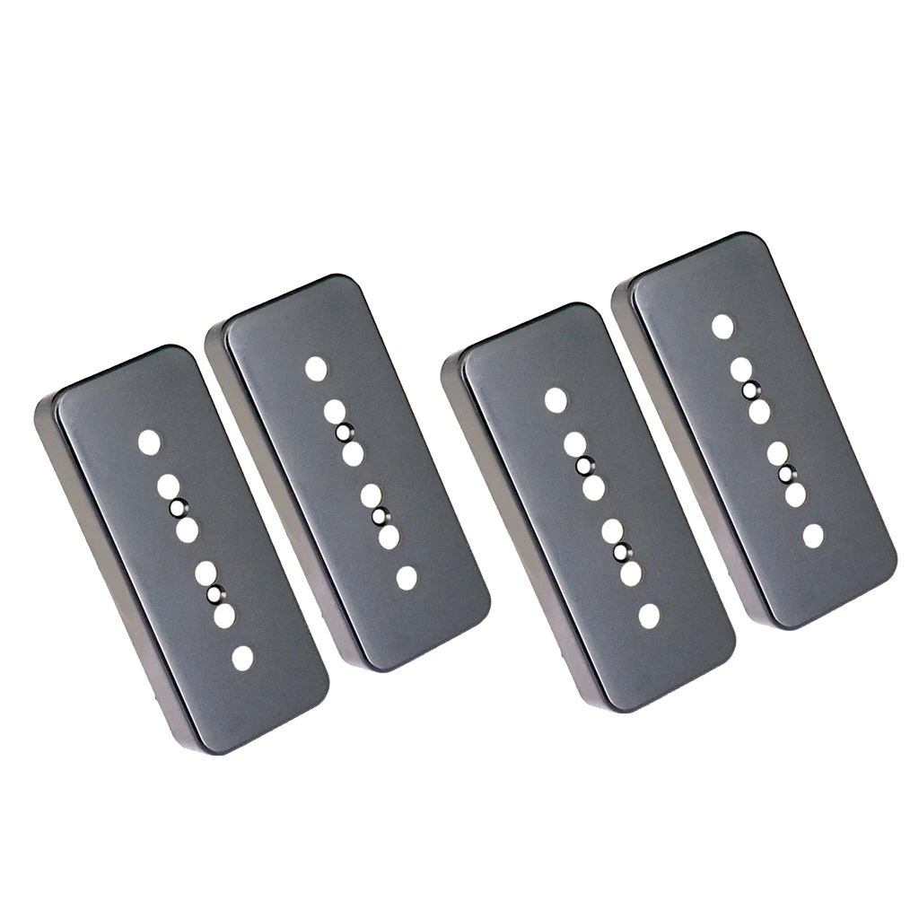 

Для электрогитары сингл Катушка Крышка звукоснимателя шеи Замена моста Запчасти черный 2 штуки в упаковке