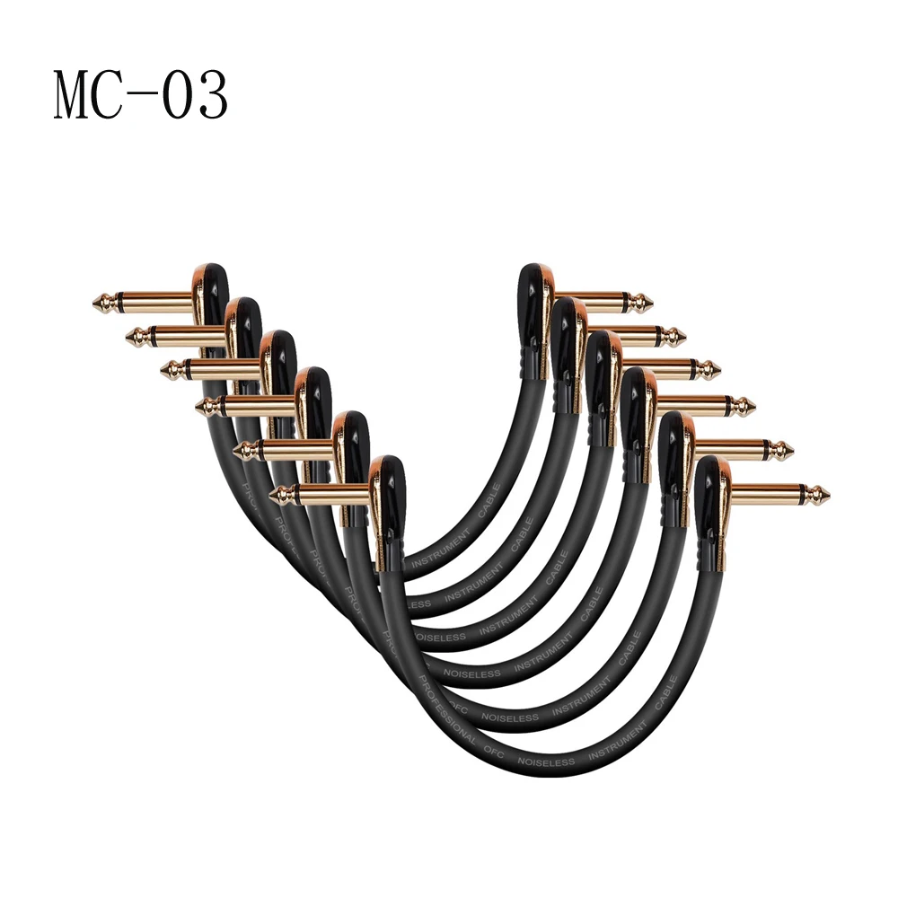 3/6 шт. 30 см гитарная педаль эффектов инструмент оптический патч-корд 1/4