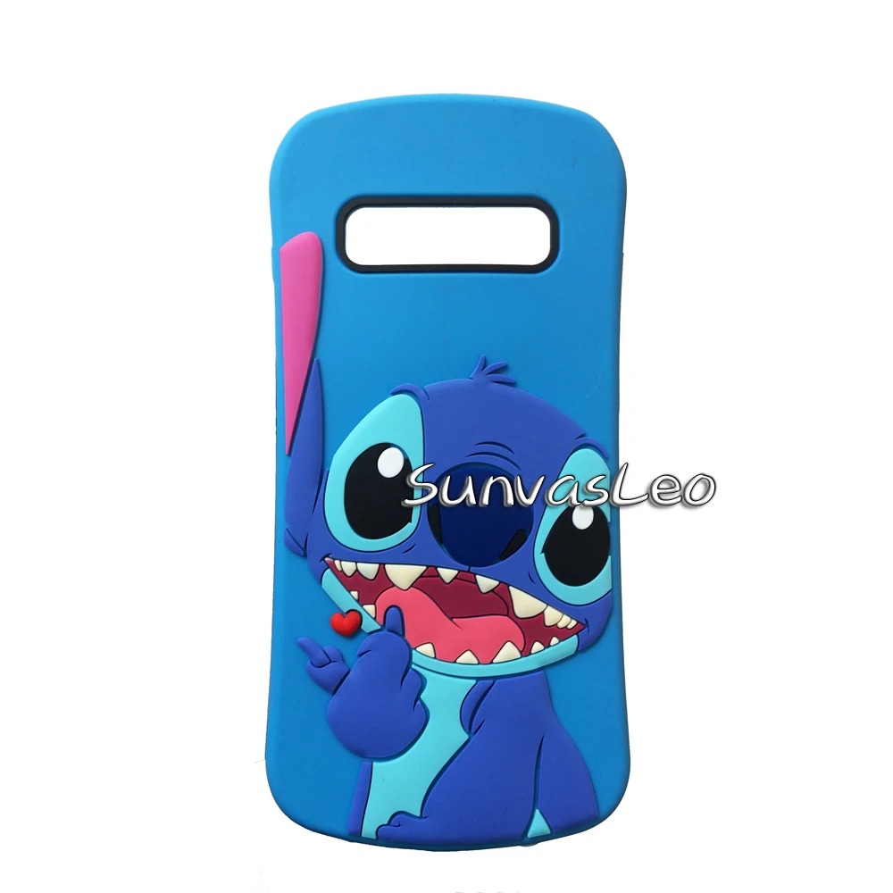 Smile Stitch Мягкий силиконовый чехол для samsung Galaxy S10e S10 S10Plus с объемным изображением животных из мультфильмов, защитный противоударный чехол для задней панели телефона - Цвет: Smile Stitch
