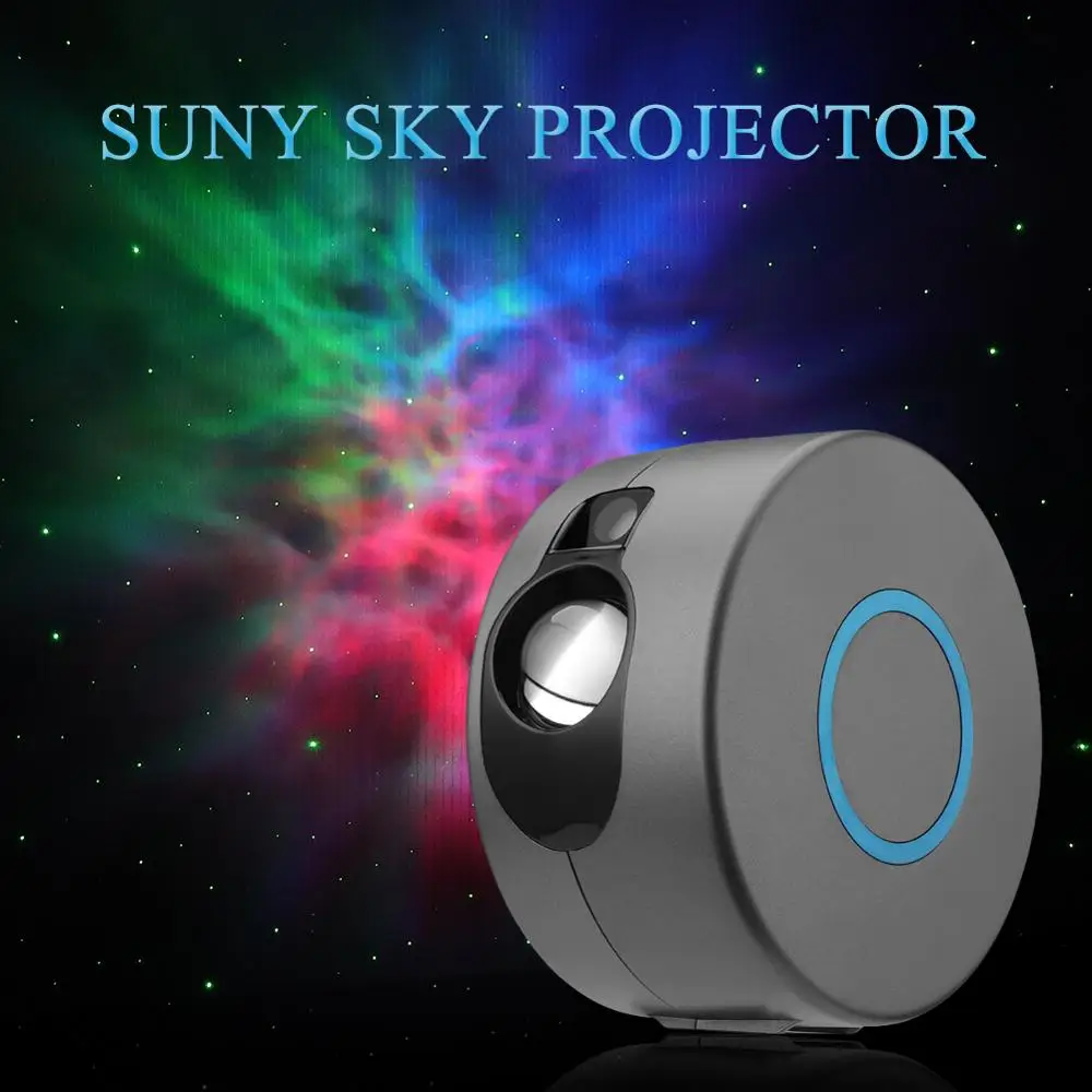 SUNY Colorful Aurora Starry Sky Projector Light Green Static Stars Laser w/RGB LED Nebula Cloud Romantic Night R | Лампы и освещение