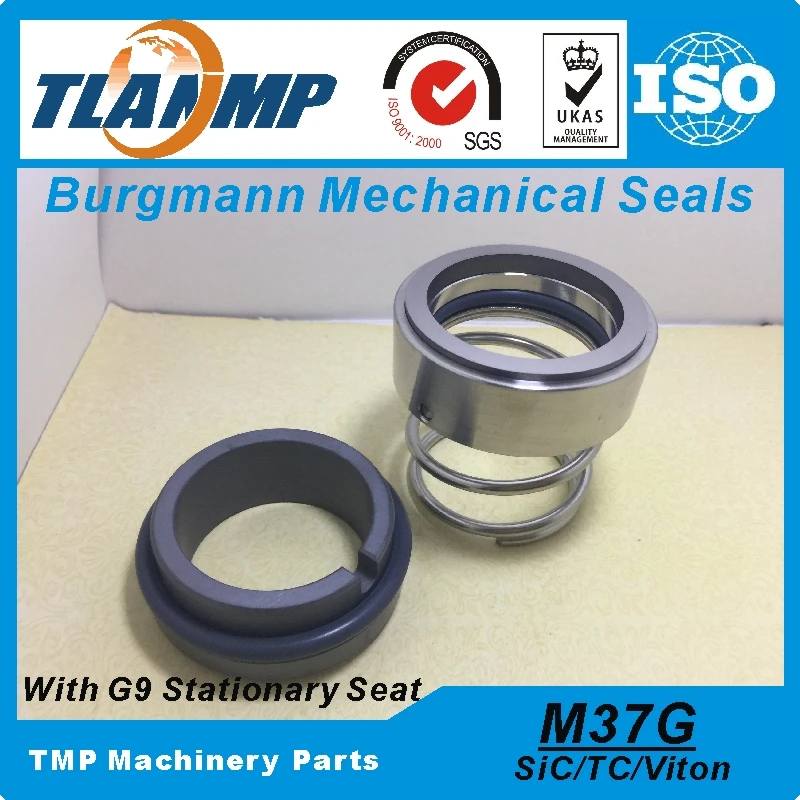 

M37G-50 M37G/50-G9 Burgmann TLANMP Mechanical Seals (Material:SiC/TC/VIT) for Shaft Size 50mm Pumps With G9 Silicon carbide Seat