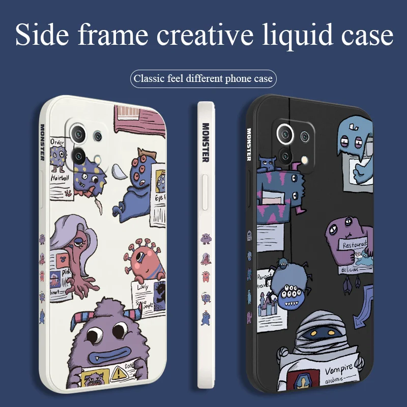 

Curved Arrow Phone Case For Xiaomi Mi 11 10T 10T Pro 10 S lite Ultra 9T 9 8 Note 10 Pro Poco F3 F2pro X2 Liquid Silicone Cover