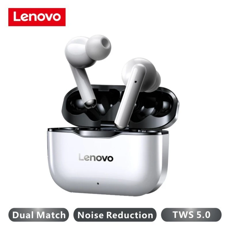 Новые беспроводные наушники Lenovo LP1 Bluetooth 5 0 двойное Стерео шумоподавление HIFI басы