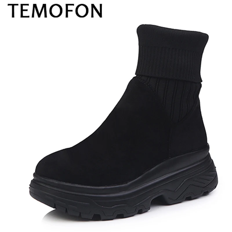 Обувь для увеличения роста женские зимние носки на платформе кроссовки