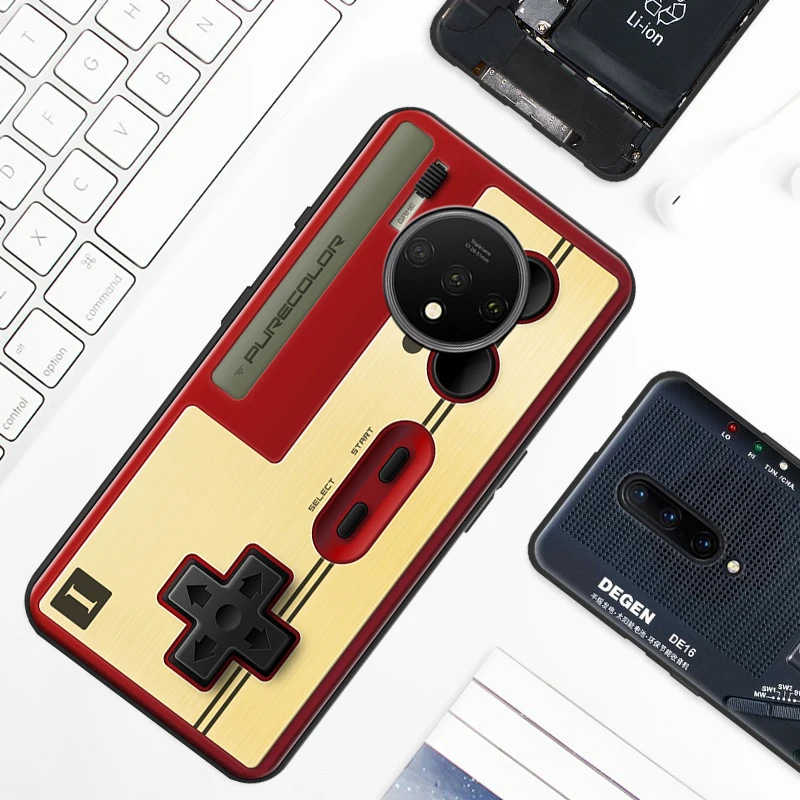 Auroras чехол для телефона Oneplus 7T полностью защищающий мягкий с ретро-камерой и