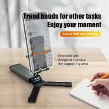 Foldable Mobile Phone Stand Portable Adjustable Anti-Slip Cell Phone Stand Bracket Mobile Phone Holders Stands For Home Outdoor