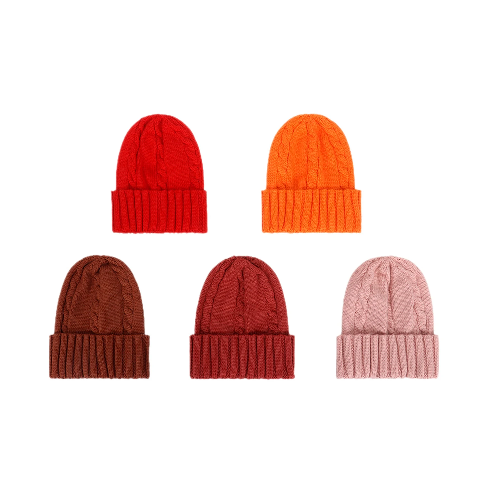 

Toddler Baby Cuffed Beanie Cap Soft Winter Warm Cable Knit Skull Cap for Little Baby Girls and Boys