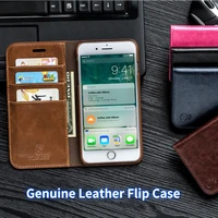 genuine leather flip case for iphone 1312 11 pro max mini luxury wallet fitted cover business phone case for men and women
