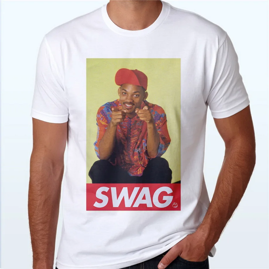 Swag Fresh Prince 90s футболка Will Smith хипстер Хоп Ретро стиль Новинка 2020 хлопок короткий