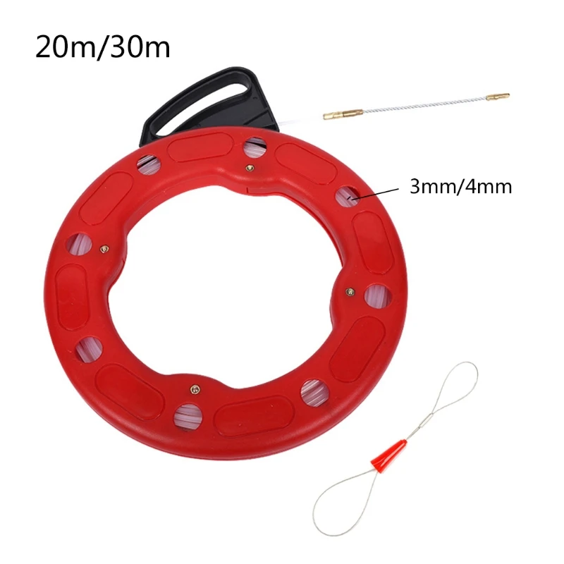 

Q1JB 82/98 FT Non-Conductive Fiberglass Fish Tape Reel Puller Shock Resistant Fiberglass Fish Tape Reel Household 3.0/4.0mm
