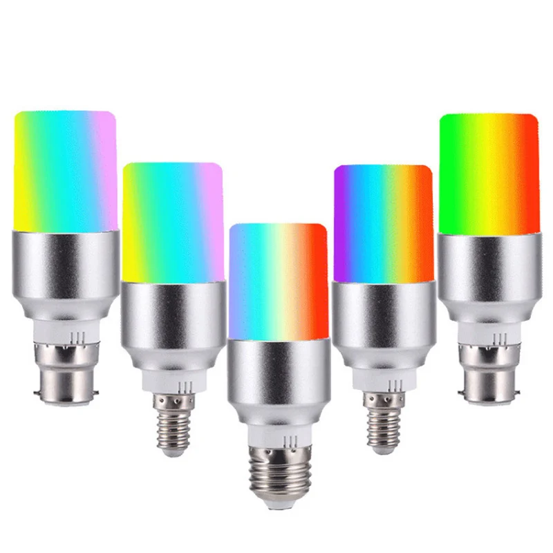 E27/B22/E14 WiFi умный светильник RGB многоцветный 6 Вт затемняющий светодиодный светильник совместим с Alexa Google home управление через приложение smart life
