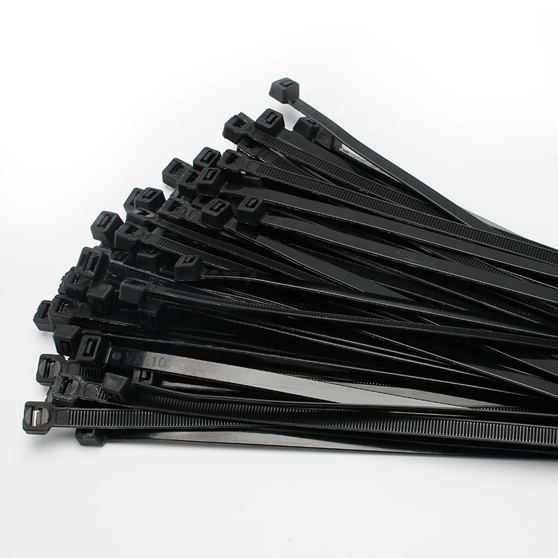 3x120 самоблокирующийся пластиковый нейлоновый хомут 1000 шт. черный хомут для кабеля Крепежное кольцо хомут для кабеля застежка-молния повязка Набор нейлоновых хомутов для кабеля