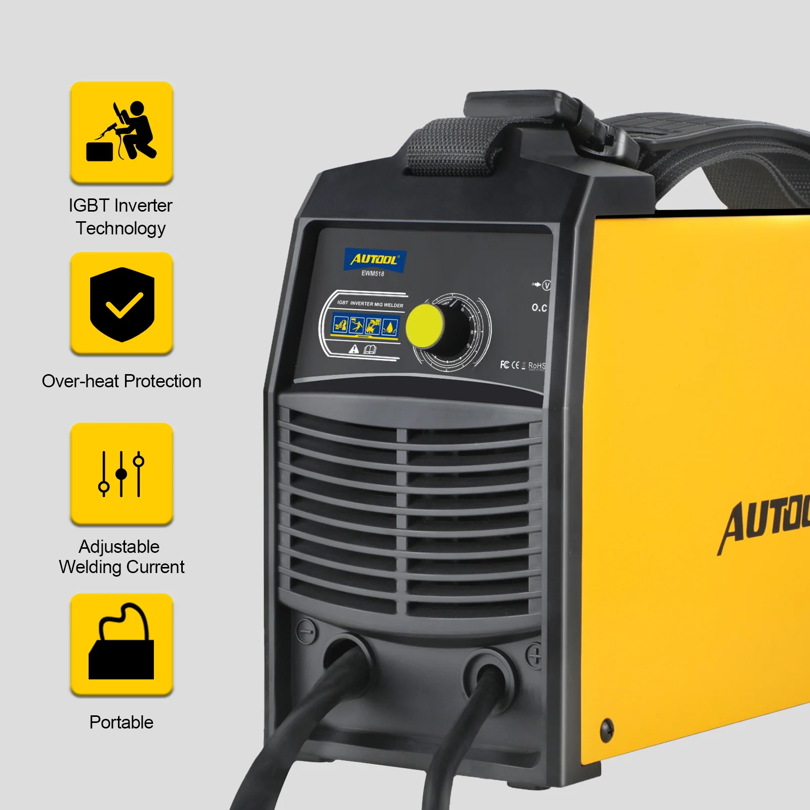 Автоматический сварочный аппарат AUTOOL EWM518 с сердечником подачей без газа MIG