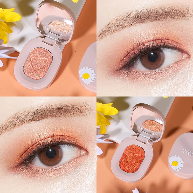 10 цветов блестящие тени для век монохромная водостойкая мини Палитра Тени Макияж