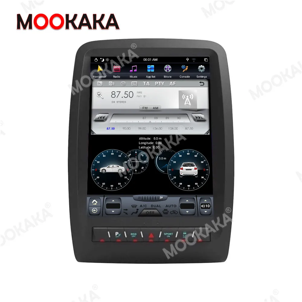 Для Dodge Durango 2012 -2019 Tesla style Android 9.0 автомобильный радиоприемник с навигацией GPS