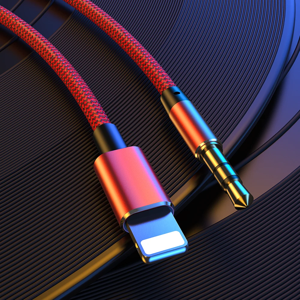 Для Lightning до 3 5 мм Aux кабель Jack Мужской автомобильный конвертер наушников аудио