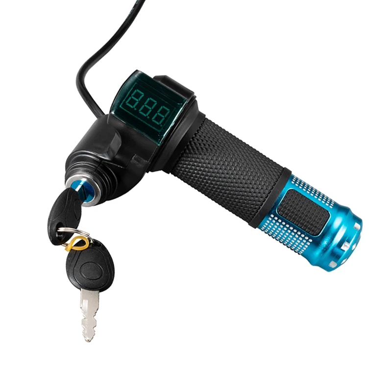 Дроссель велосипедный с ручкой цифровой дисплей 12 96 в для электрического