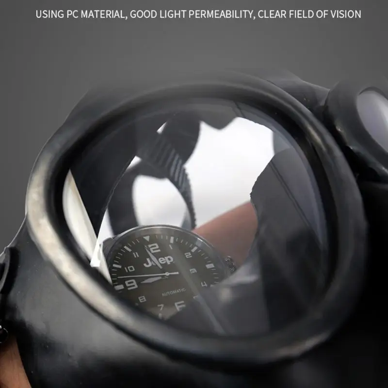 

Ventilated and Soft Full Facemask Respirator Airsoft Gas Mask Goggles CS Perspiration Dust Face Mask For Chemistry Paint