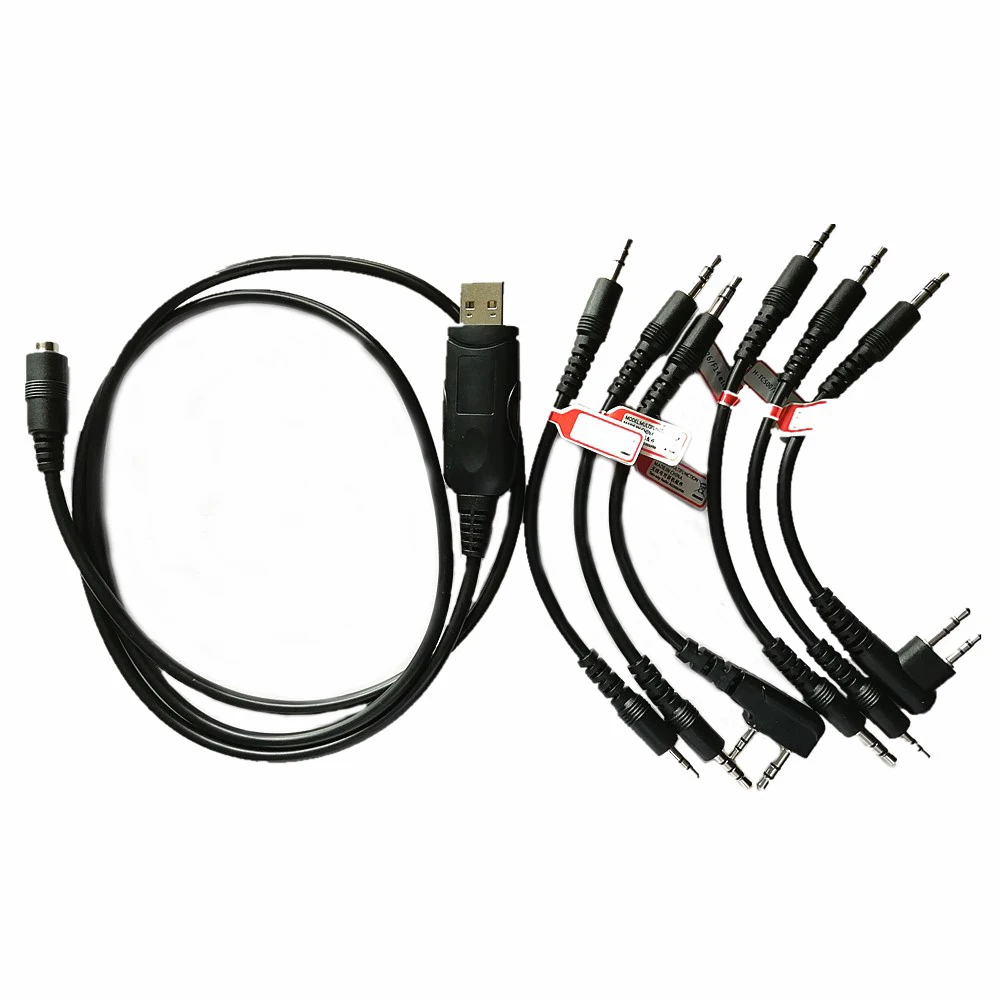 USB Программируемый кабель 6 в 1 для двухсторонней радиосвязи Motorola CP180 CP185 CP200 CP340 CP360