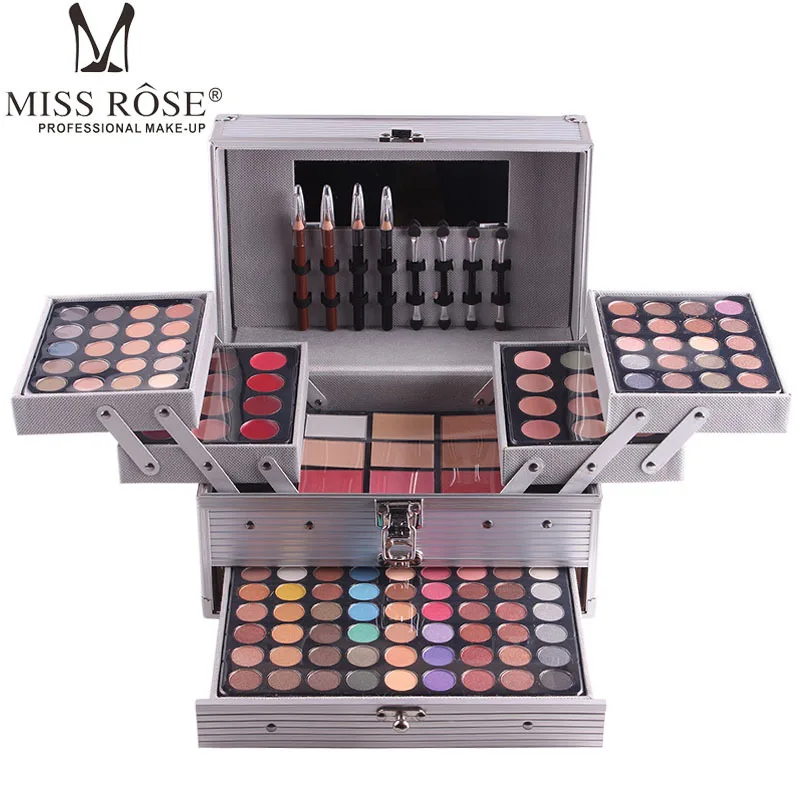 Miss Rose 94 Color Pressed Glitter Matte Eyeshadow Pallete Waterproof Makeup Palette Glitter Shimmer Eye Shadow Pigment