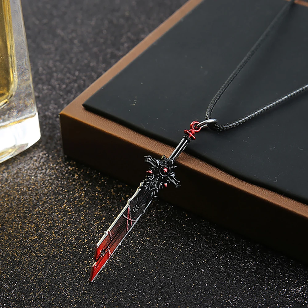 Ожерелье Genshin с имитацией ударного оружия чокер из волчьего камня ожерелья