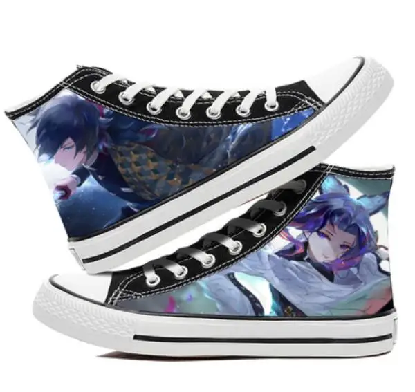 

Kimetsu no Yaiba Anime cartoon students high help cosplay cos Demon Slayer shoes canvas fashion shoes casual comfortable men