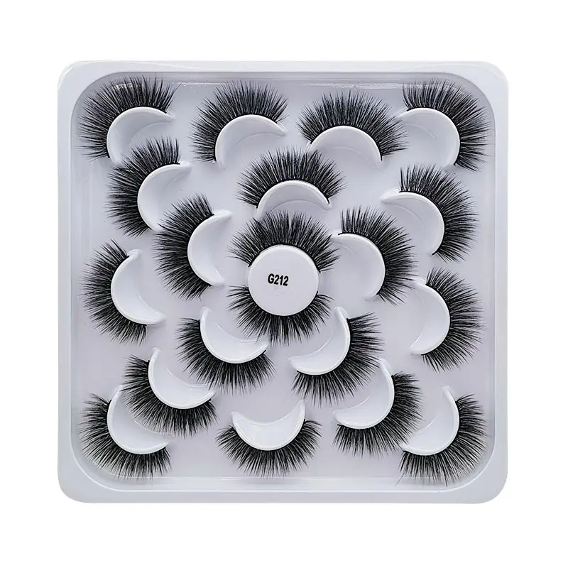 Mink eyelashes 3d mink hair eyelashes10 pairs long makeup 3d faux nature fake lashes extension false eyelashes Wholesale(10P