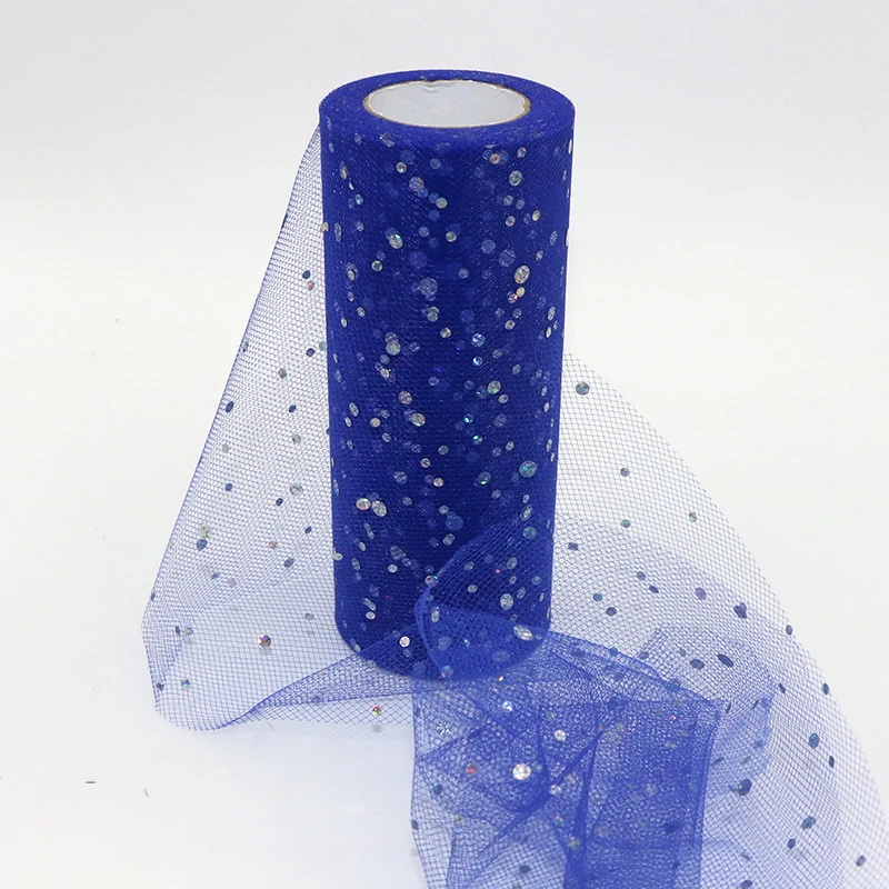 Glitter Sequin Tulle Roll 15cm*22m Spool Tutu skirt Wedding Decoration Organza Laser DIY Birthday Party Supplies | Дом и сад