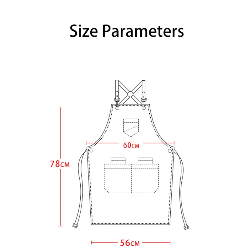 

CANVAS APRON BIB CAFE BARBER WORK APRON BAKING FLORIST COOKING BBQ OVERALLS UNIFORM POCKETS APRONS LOGO CUSTOM FOR MEN WOMEN