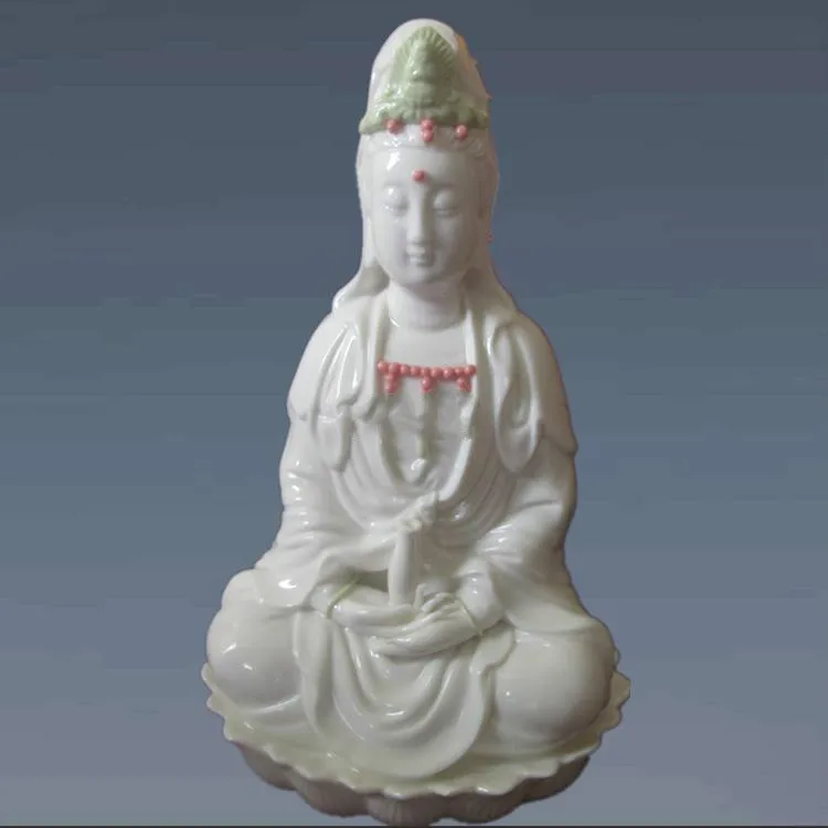 

White porcelain a Buddism godness Guanyin, ceramic buddha statue, figurine, Bodhisattva, Kwan-yin, Avalokitesvara, On sale!