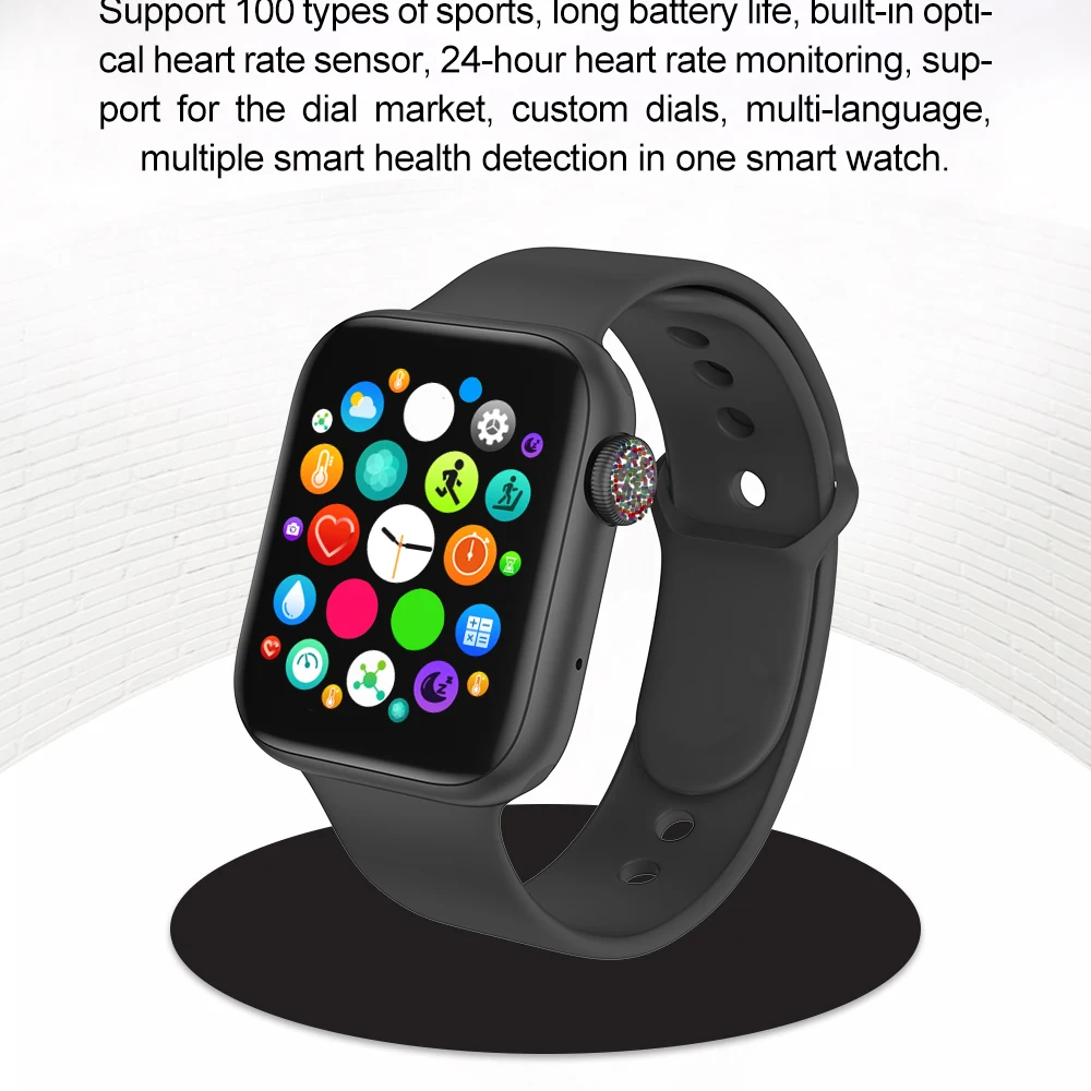 

IWO MC57 Men Women Smart Watch Bluetooth Call Heart Rate Monitor Blood Pressure Custom Watch Face Smartwatch for Android Ios