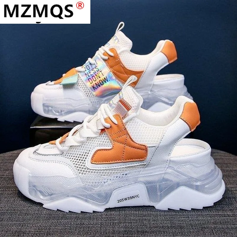 

Womens Sports Sandals 2021 Platform Tennis Female Breathable New Lace-up Baotou Casual Women Shoes Fashion Sandalias Mujer