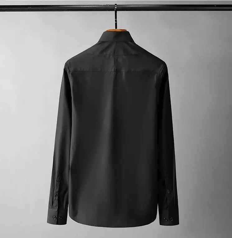 

Sleeve Male Long High Quality Snowflakes Sequins Casual Party Mens Dress Slim Fit Man Shirts Plus Size 4XL