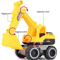 toys for boys simulation construction vehicle excavator toy car model children playing with sand toys on the beach