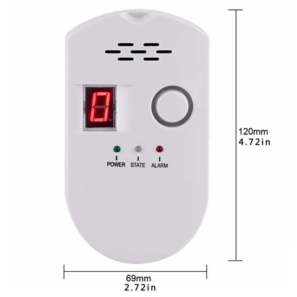 

Fixed Combustible Gas Pipeline Alarm Household Gas Alarm Gas Leak Detector High Sensitivity Gas Detector