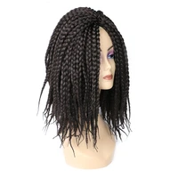 yihan 10 inches 12 strands box braids crochet hair synthetic braiding hair crochet hair bug natural color brown twist hair