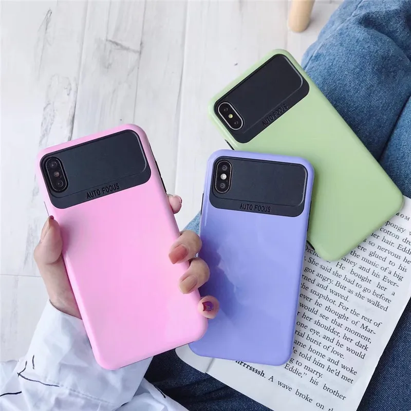 Модный однотонный цветной чехол для телефона iPhone XS Max XR X бизнес-чехол 8 Plus 7 6 6s |