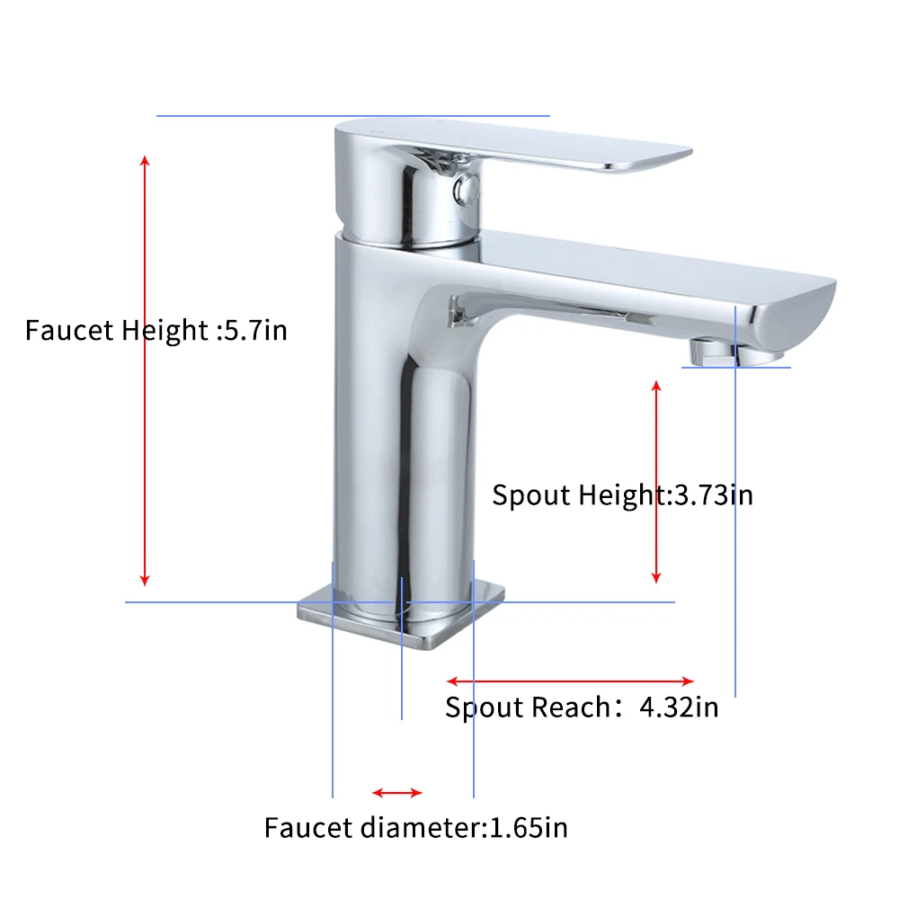 

New Single Handle Bathroom Faucet Faucet Bar Sink Kitchen Faucet Hot And Cold Water Mixed Water Tap Ceramic Valve Core Copper