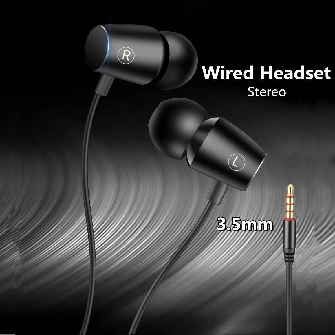 

3.5mm In-Ear Headphones For Xiaomi Earphone For Phone Stereo Bass Headset Metal Wired Earphone HiFi Headphones Mic