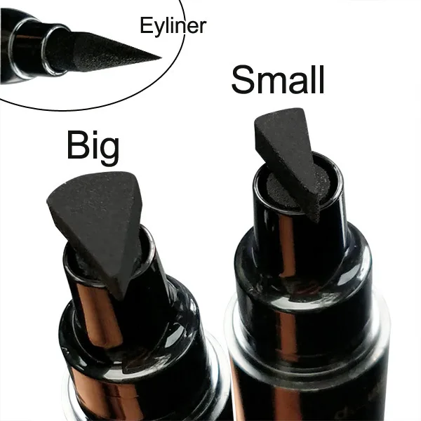 

Double Head Seal Liquid Eyeliner Pen Wing Thin Head Thick and Fast Dry Waterproof Not Easy To Dye The Black Eyeliner