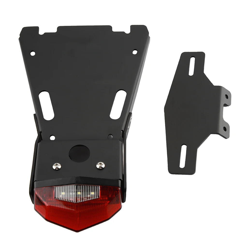 

Motorcycle Tail Mount License Plate Rear Lamp Taillight Bracket for 14-18 BMW R Nine T Red