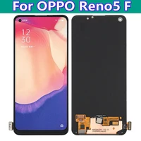 original for oppo reno 5 f 5f lcd display touch screen digitizer assembly repair 6 43 for oppo reno5 f cph2217 display