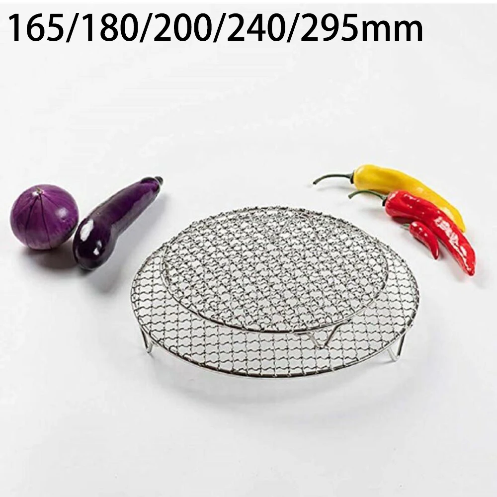 

Grill Sheet Baking Rack Round Baking Rack Stainless Steel Wire Oven New