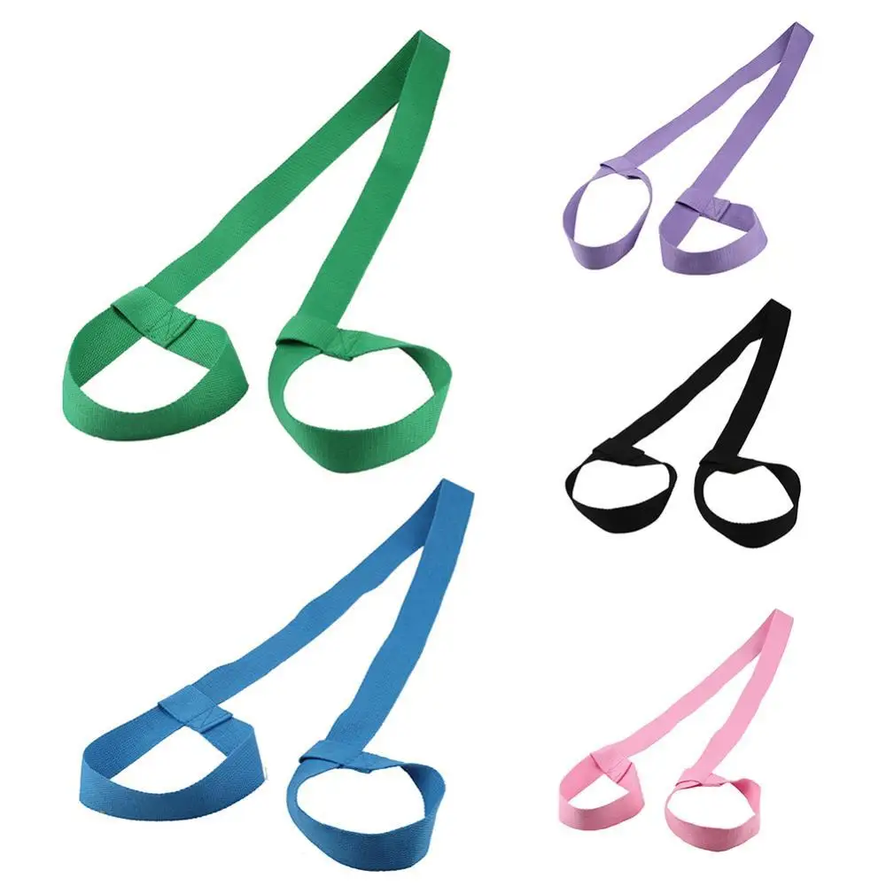 

Ремень для йоги, ремешок для переноски, прочный, переносной Мат для йоги хлопок, регулируемый фиксированный ремень для фитнеса, тренажерног...