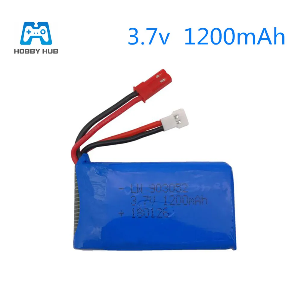 Аккумулятор lipo 3,7 в 1200 мА · ч для syma X5SW X5SC M18 H5P, литий-полимерный аккумулятор 3,7 в 1200 мА · ч для H11D, H11C, H11WH
