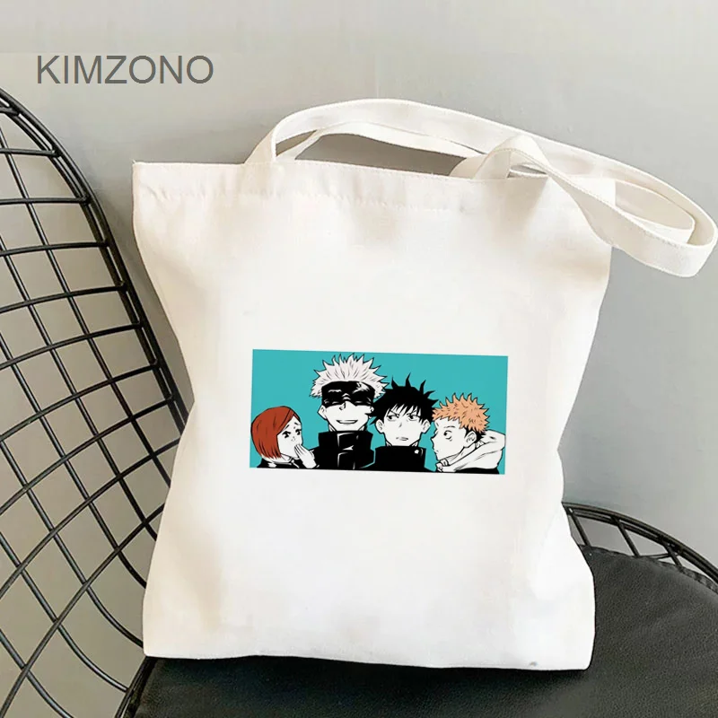 

Jujutsu Kaisen shopping bag shopping bolso grocery reusable handbag jute bag bag sac cabas bolsa compra custom