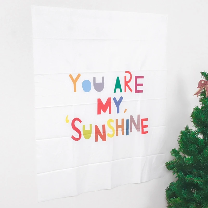 

Colorful Letters Printing Tapestry Party Photo Background Decor Kids Children Happy Birthday Hanging Cloth