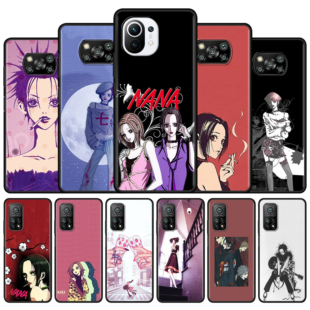

Anime Nana Silicone Case for Xiaomi Mi 10T Pro 11 Lite 5G 9T Note 10 Lite A2 CC9 11X Pro Back Phone Bag Funda Capa