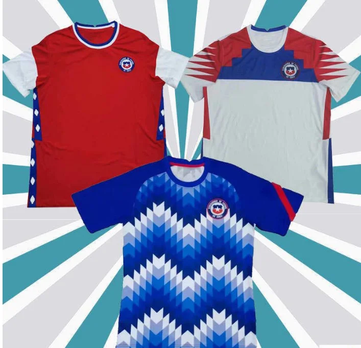 

2021-22 Chile Soccer jersey America's Cup Home Red away shirt A.VIDAL VALDIVIA ALEXIS Vidal VARGAS MEDEL Match training uniform